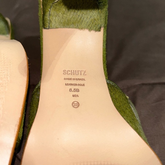 SCHUTZ Green Mules - Picture 5 of 6